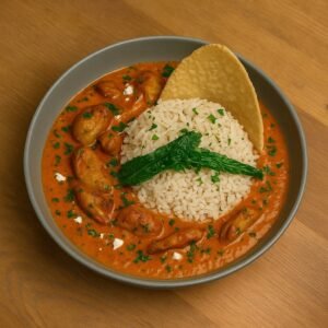 Vegan Butter Chicken with Basmati Rice