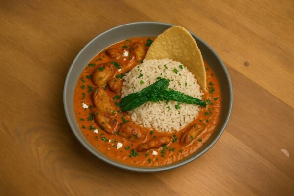 Vegan Butter Chicken with Basmati Rice